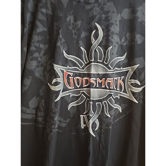 Rare Vintage ANVIL Godsmack IV 2006 Album Tour T Shirt 2000s Rock Band Black XL - Picture 2 of 9
